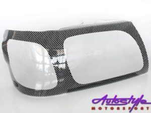 Toyota Hilux 2005 to 2009 Carbon Headlight Shields-0