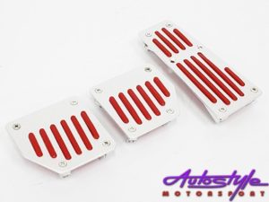 Type R Universal Aluminum Pedals (red & silver)-0