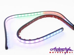 Flexible Multicolor LED Light Strips (pair)-0